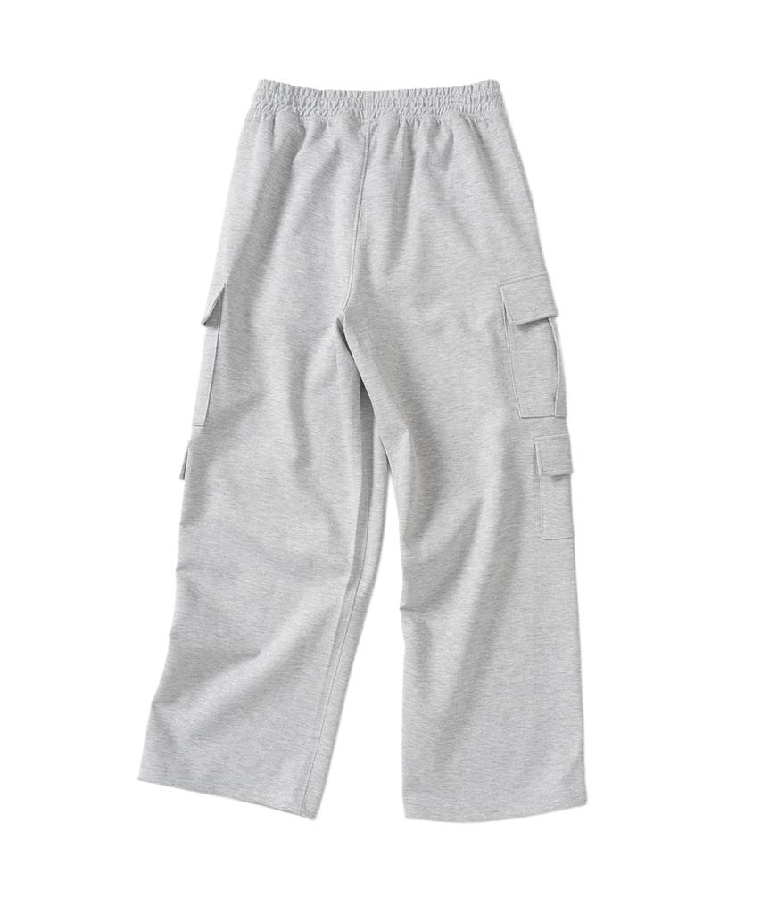 XOX Wide Cargo Double Pocket Long Pants [M/Grey]