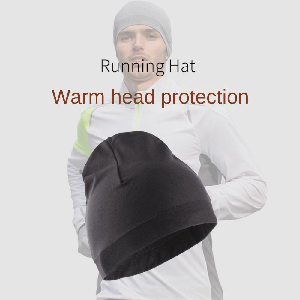 Skullcaps Sport Cap Running Winter Solid Color Sport Bonnet Classic Winter Running Hats  Unisex