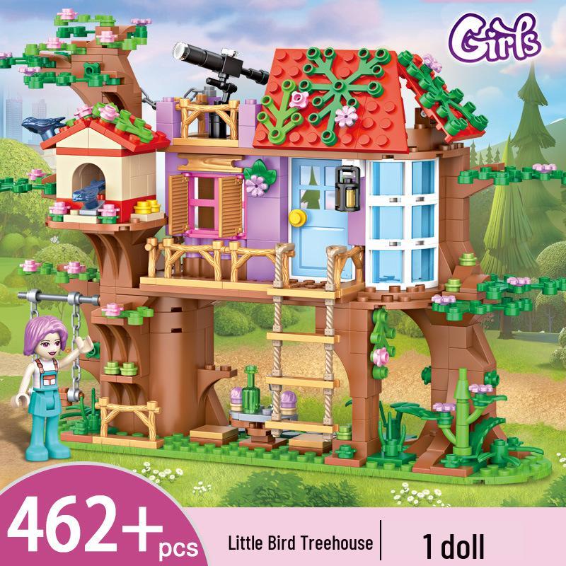 Princess Castle Treehouse Building Blocks - Compatible with Lego, Perfect for Girls