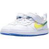 Nike Кроссовки Court Borough Удобные Универсальные Низкие Обувь для ходьбы Детские кроссовки Белый Зеленый Желтый IR3996-100