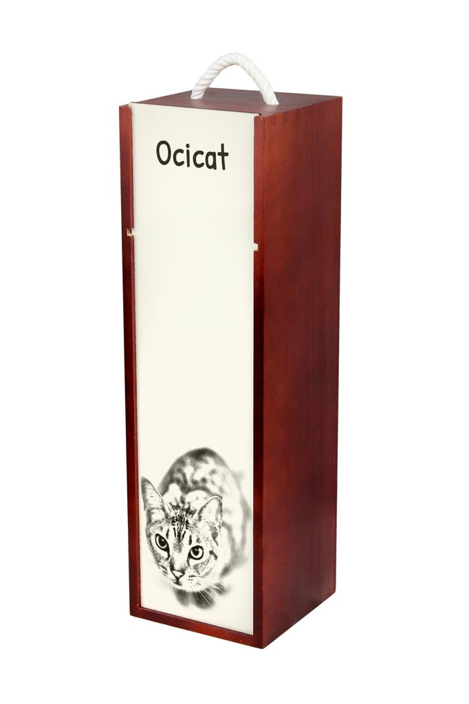 Ocicat – Wine box with a cat, alcohol box with graphics | Art-Dog