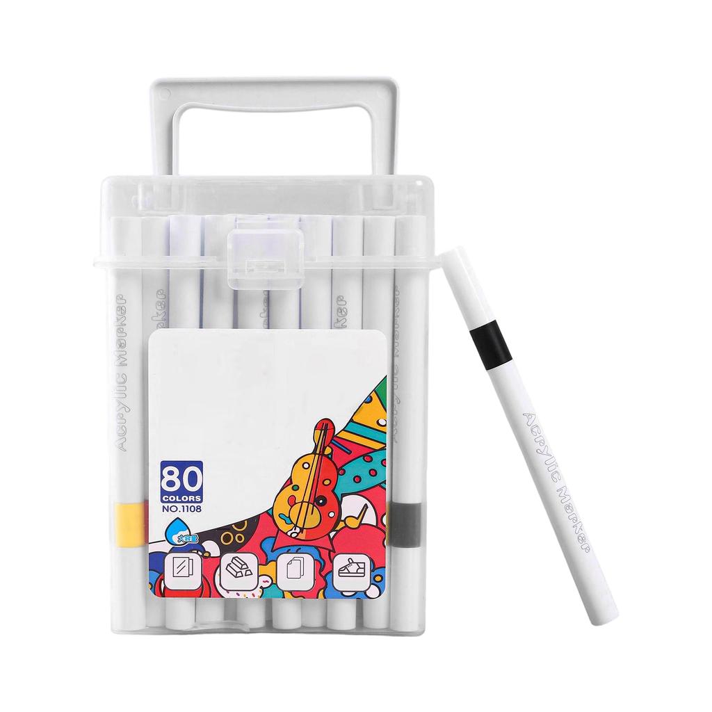 24/36/48/60/80/100/120ml Acrylic Paint Markers Art Drawing Pens Set