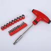 21Pcs/set Multi-Function T-handle Wrench Hex Socket Phillips Torx Slotted Screwdriver Bit Set