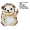 Middle Finger Hedgehog Statue Simulated Hedgehog Resin Figurine Animal Sculpture