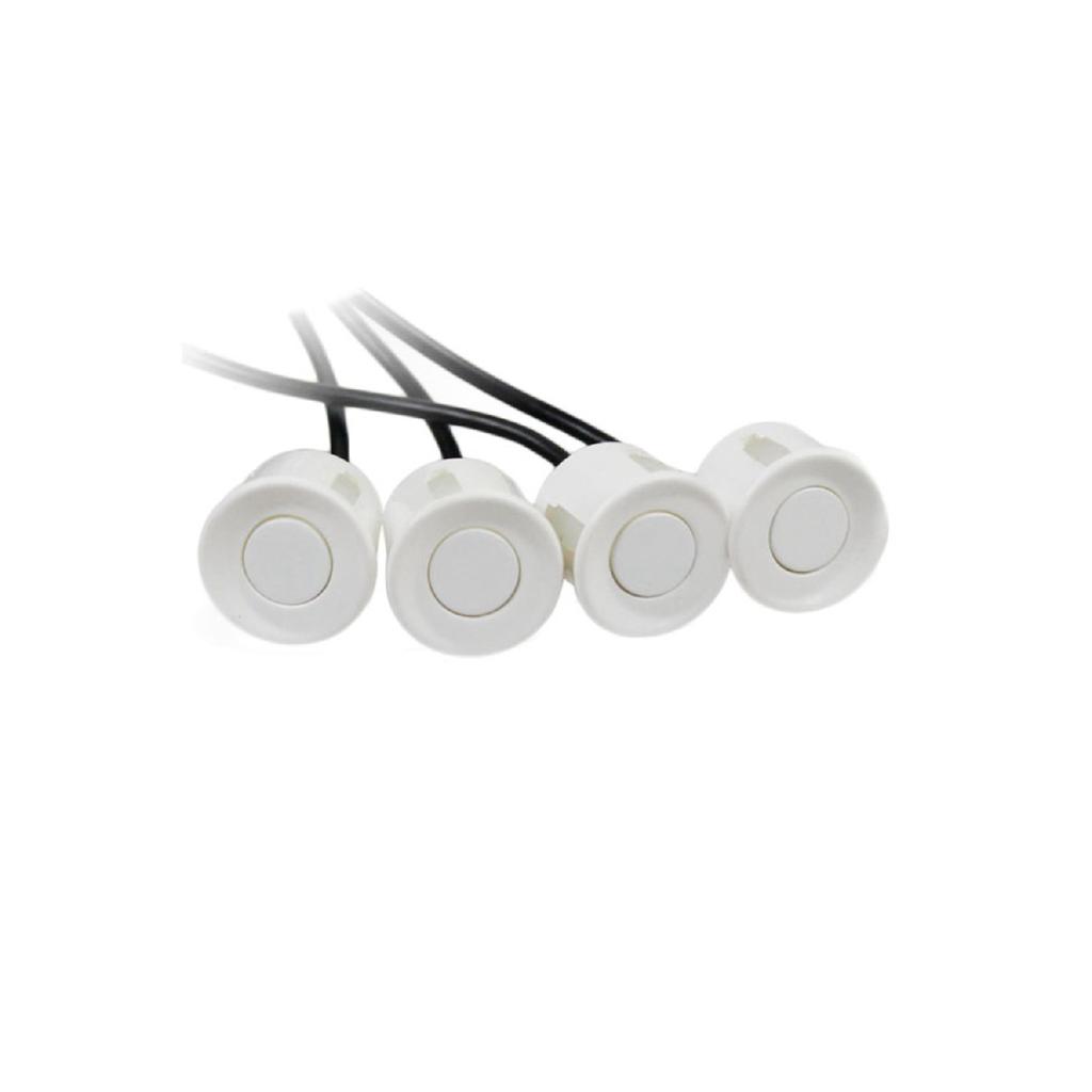 Car Parking Sensor With Digital Display, Sound Alert, 4 Sensors White