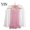 Soft Table Runner Sheer Flowing Runner, Chiffon Wedding Elegant Solid Color Spill Resistant for Dining Home Bridal Shower Party Decor Sophisticated