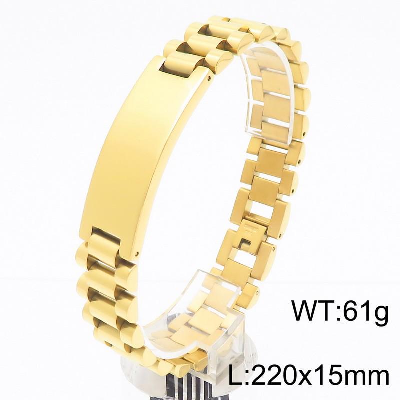 Мужской регулируемый браслет-бенгл из титановой стали в корейском стиле с гравировкой