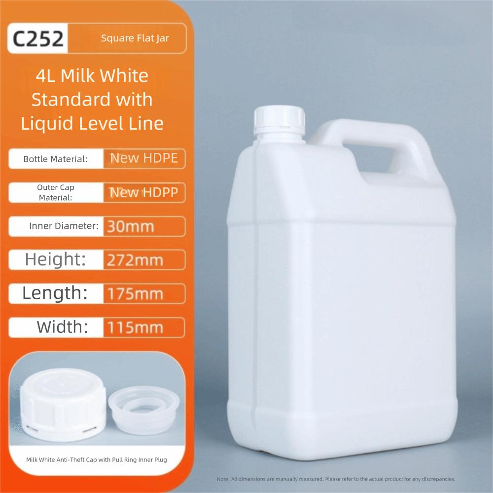 1/2/3/4/5/6/10 л Ведро из ПНД пищевого класса Канистра для масла Многоцелевая пластиковая герметичная бутылка Йогурт