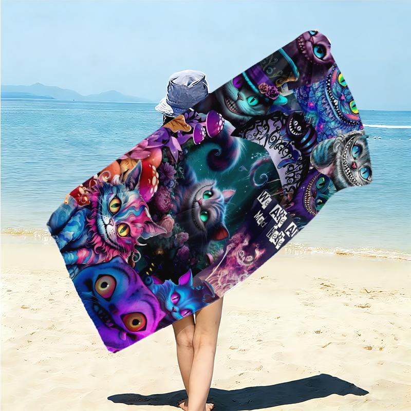 Fantasy Halloween Icons Towel Large Quick-Drying Microfiber soft S-Square Pants-s Beach Towel for Travel Fitness Bathing Camping. 0730s153