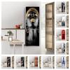 Head-up Girl Wallpaper For Refrigerator Octopus Skull Self Adhesive Vinyl Sticker Kitchen Fridge Decoration Decal Wall Wardrobe