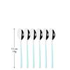 6Pcs Mirror Polished Stainless Steel Coffee Stirring Spoon Teaspoon Ice Cream Spoon Small Spoons Cutlery Set