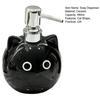 480Ml Ceramic Soap Dispenser Black Cat Design Lead-Free Soap Holder