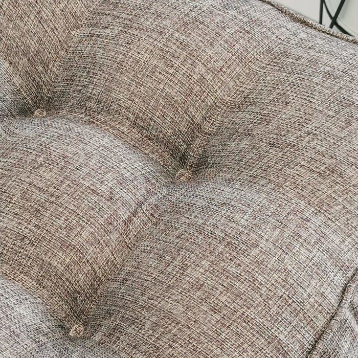 Coussin de chaise de jardin - AIMOONSA - 40 x 40 x 10 cm - Coton - 10 cm épaisseur - Gris