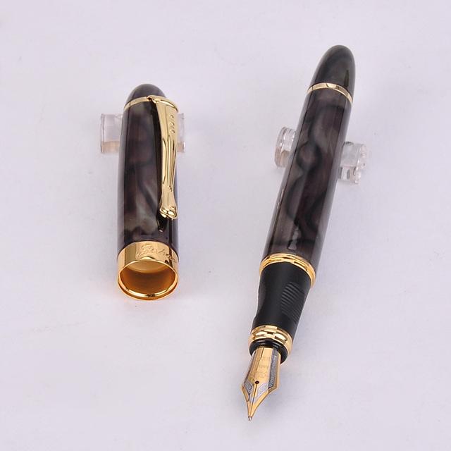 Новое поступление Jinhao X450, роскошная синяя перьевая ручка, высококачественные металлические чернильные ручки для офисных принадлежностей, школьные принадлежности