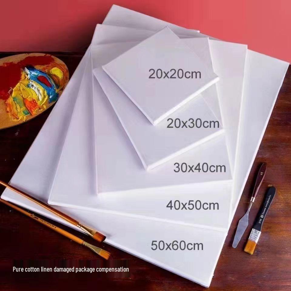 Multi-Size Drawing Canvas for Oil & Acrylic Paints - Blank Inner Frame Painting Tools
