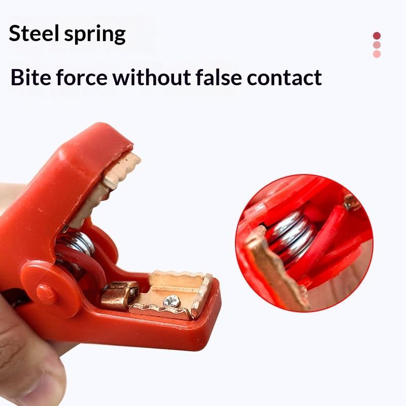Insulated 12V Car Jump Starter Alligator Clip High Conductivity 1Pcs Replacement Clamp for Truck Emergency Battery Start