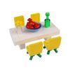 MOC мелкозернистые DIY креативные строительные блоки коллекция кухонной мебели бытовой техники модель обеденного стола кухонный шкаф