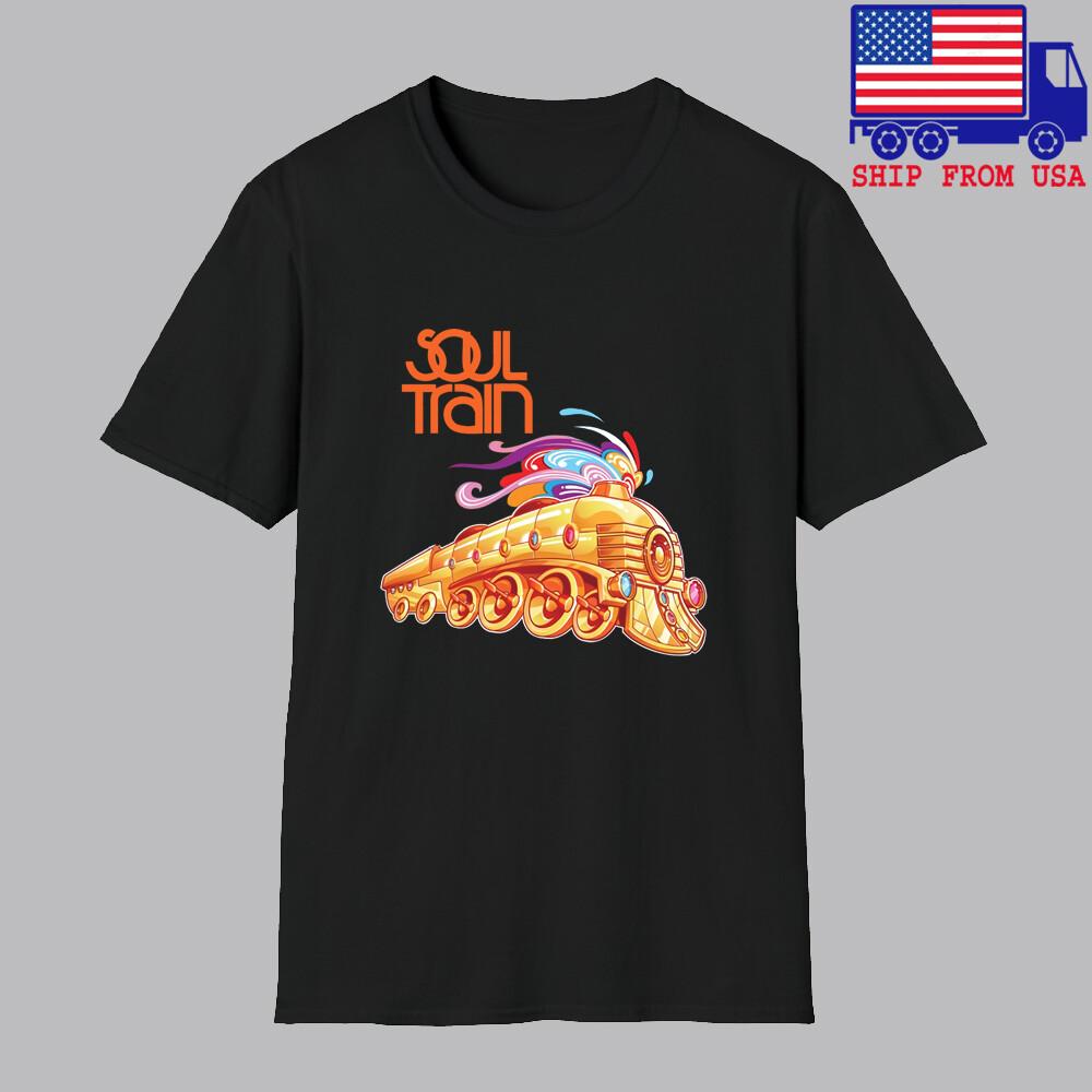 Soul Train TV Show Don Cornelius Men#039;s Black Size S5XL Unisex T-Shirt