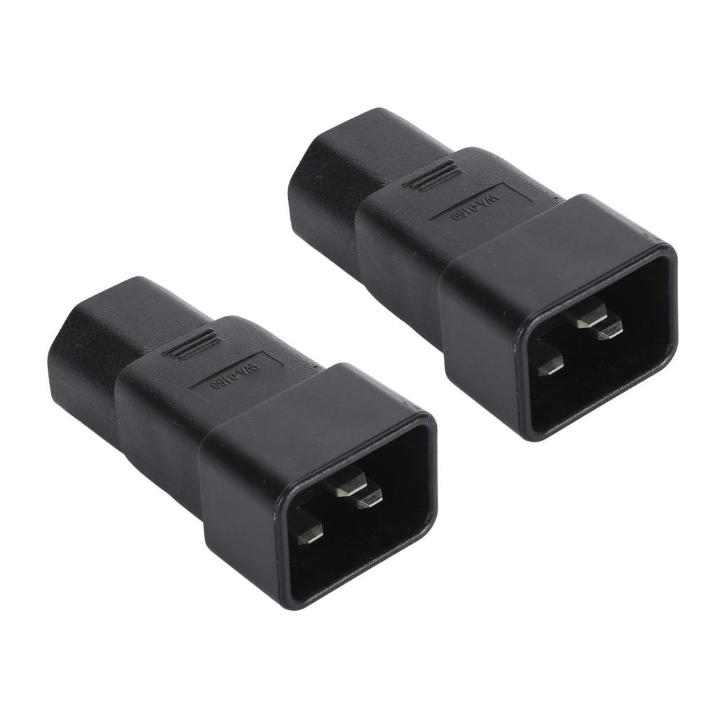 2 шт. Адаптер питания IEC320 C20 к IEC320 C21 Профессиональный Plug and Play Адаптер вилки питания C20 к C21 для ИБП, PDU питания
