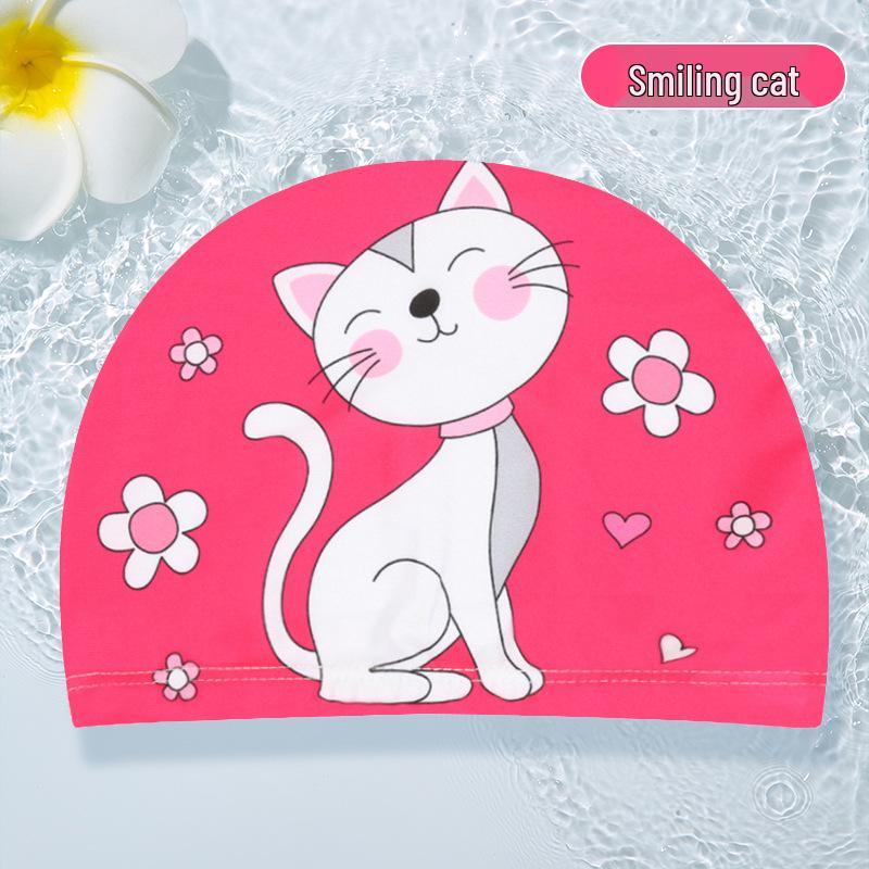 Children's Cartoon Ear-Protective Swim Cap - Cute, Comfy, and Secure for Boys and Girls