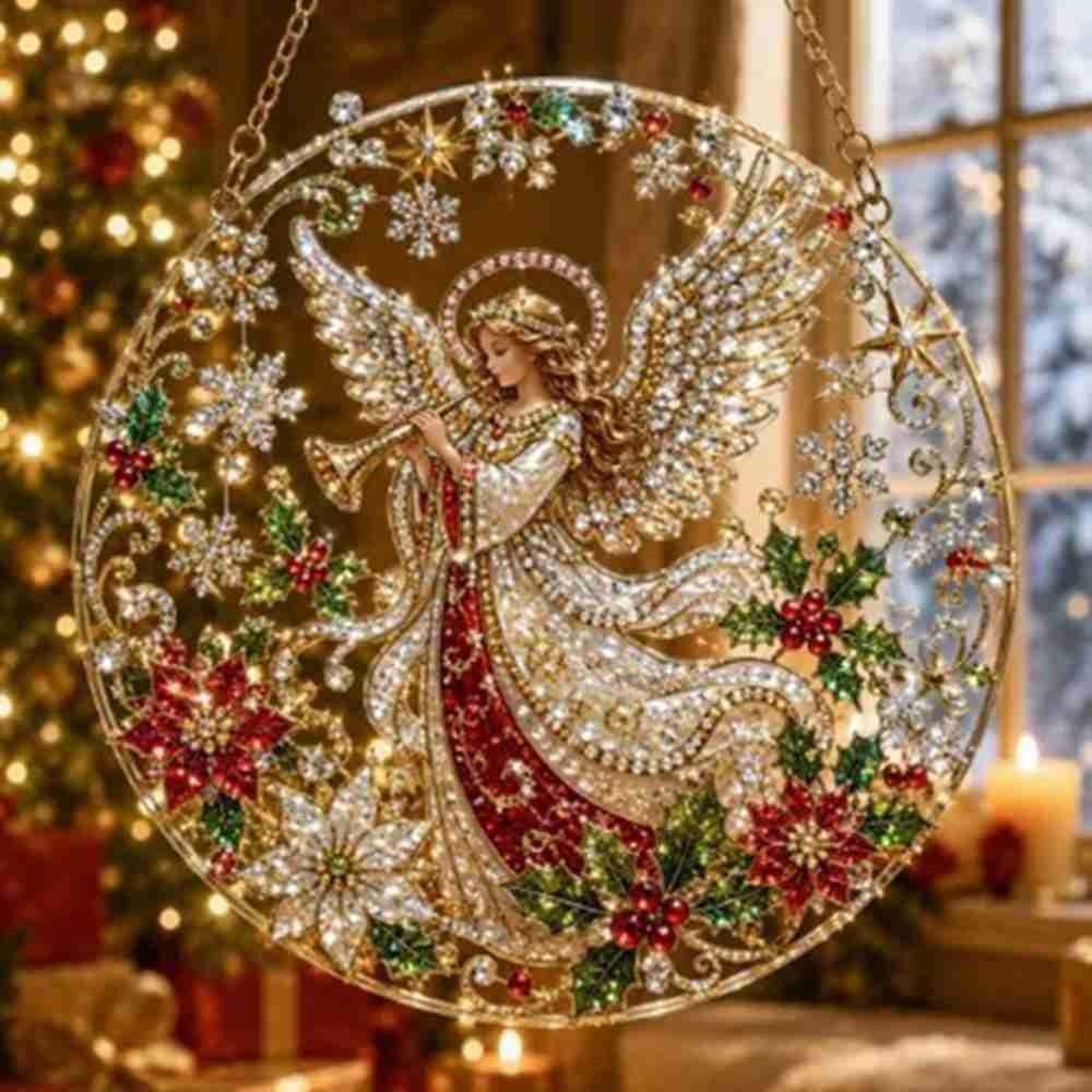 Acrylic Board Christmas Diamond Painting Set DIY Diamond Painting Craft Set Home Wall Hanging