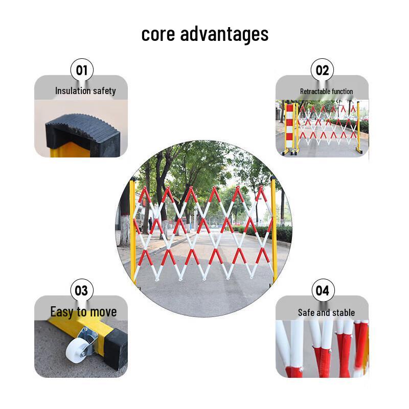 JinRuiLai Folding Fiberglass Telescopic Road Barrier