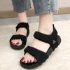 Пляжная обувь большого размера на плоской подошве для студентов, повседневные сандалии для отдыха на море, лето