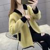 Women's Spring and Fall Loose Temperament Fresh Sweater Cardigan Knitted Tie Jacket