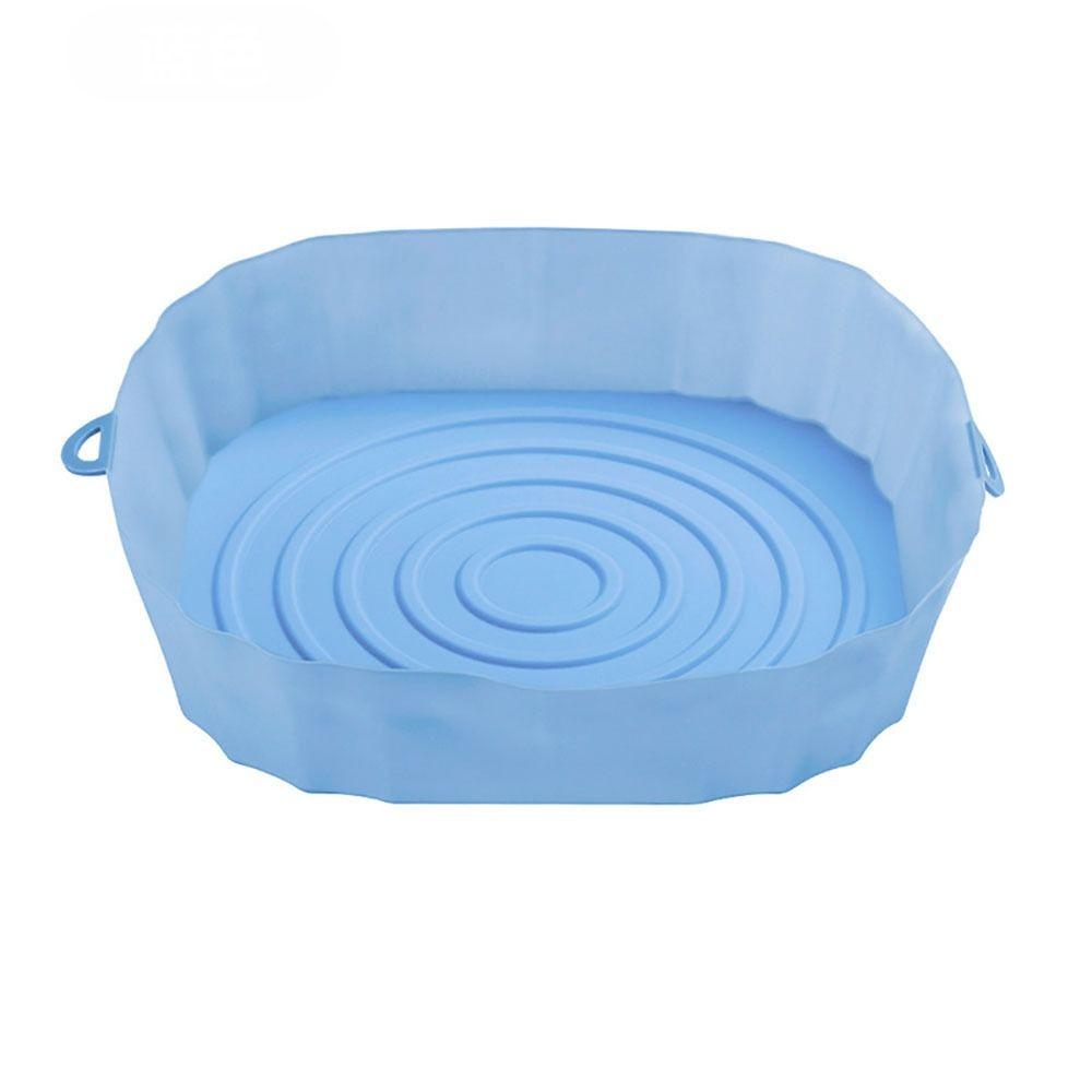 1Pcs For Air Fryer Air Fryer Silicone Pot Heating Baking Pan Baking Basket Soft Bakeware Liner