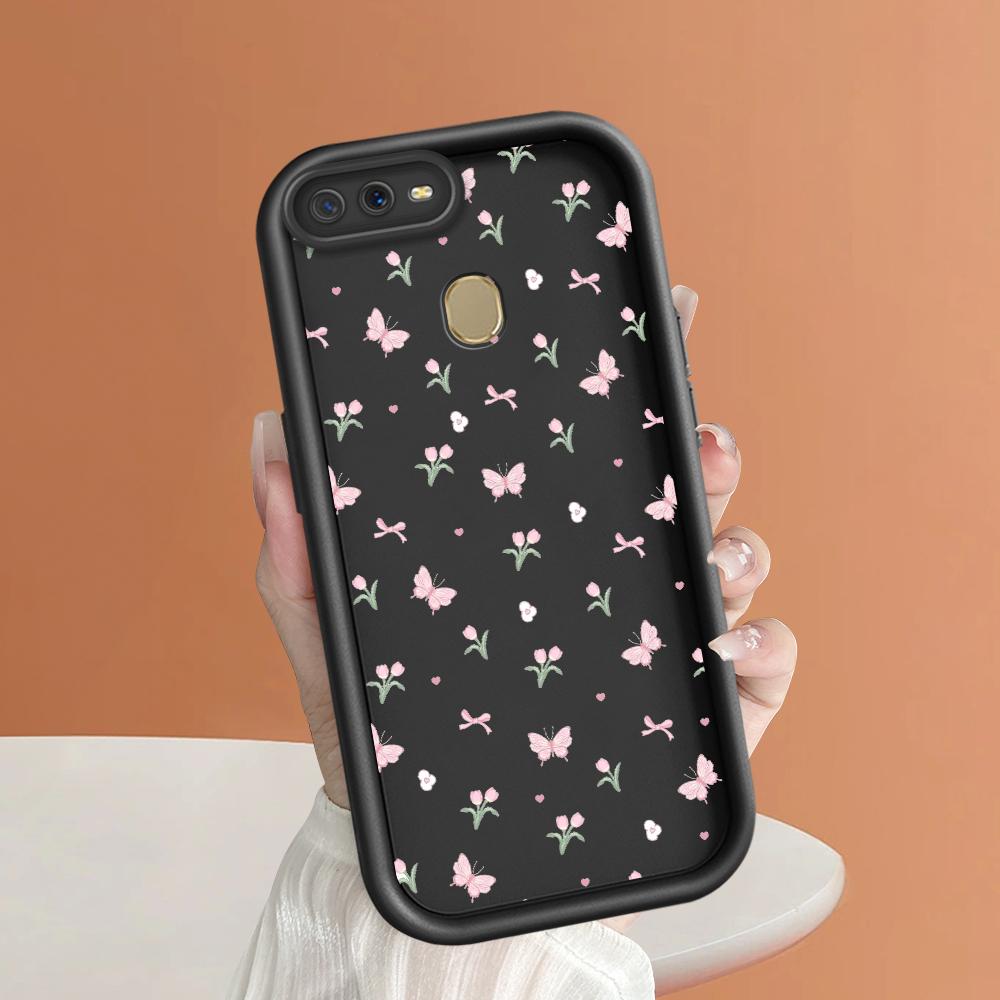 Мягкие силиконовые квадратные лестницы с мультяшным узором, полное покрытие, защита камеры, противоударный чехол для OPPO Reno Realme OnePlus