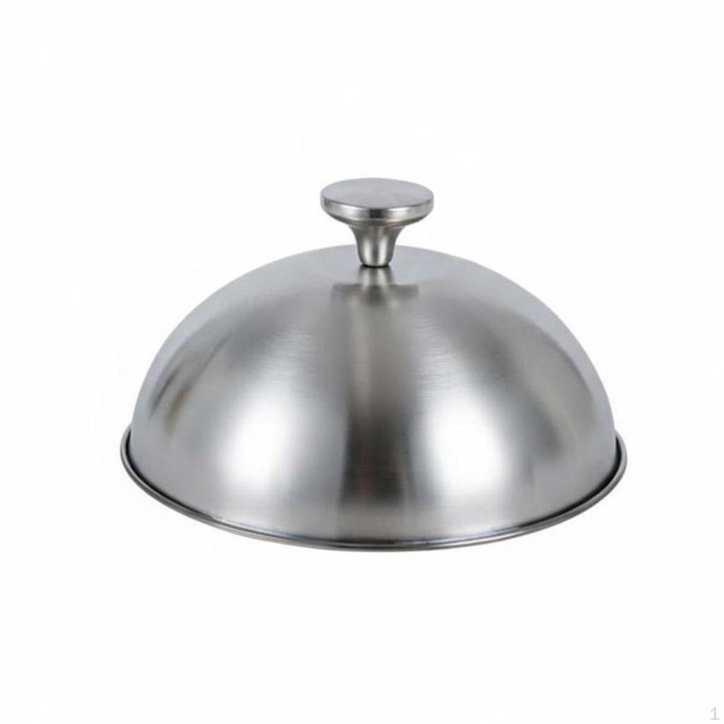 Steak Plate Cover Heat Resistant Restaurant Serving Cloche Easy to Clean Stainless Steel Food Dome