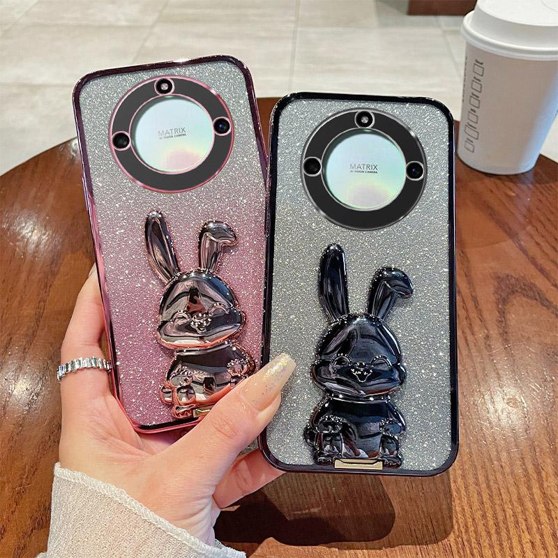 Защитный чехол для Honor X40 5G Милый кролик Защита от царапин Подставка Чехол для телефона