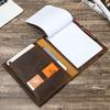 Crazy Horse Leather A5 Paper Notebook Leather Case With Pen Position Ipadmini Multi-Functional Protective Case