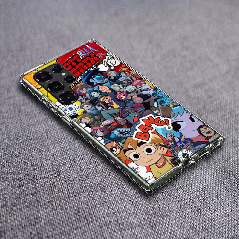 Чехол для телефона Scott Pilgrim аниме Для Samsung Galaxy S24 S23 S21 S20 FE S22 S26 Ultra S25 Edge S10 Plus Прозрачный ТПУ Чехол Оболочка