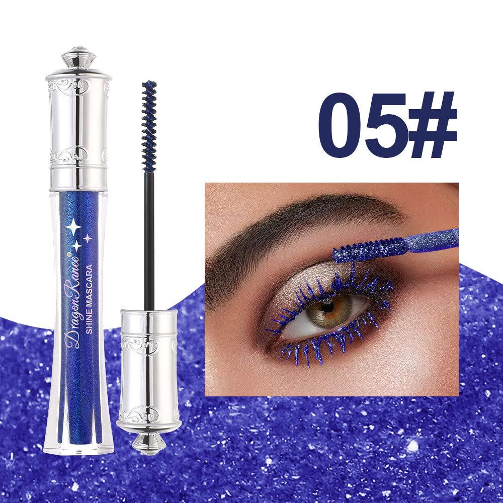 Dragon Ranee Водостойкая тушь для ресниц CZ Diamond Shiny Sapphire Blue Glitter Gold Silver Pearlescent Sequin Mascara