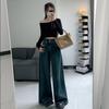 Super Soft Loose High Waist Wide-leg Jeans for Women In Autumn Slim Fit Comfortable Loose Slim Wide-leg Trousers for Women In Autumn