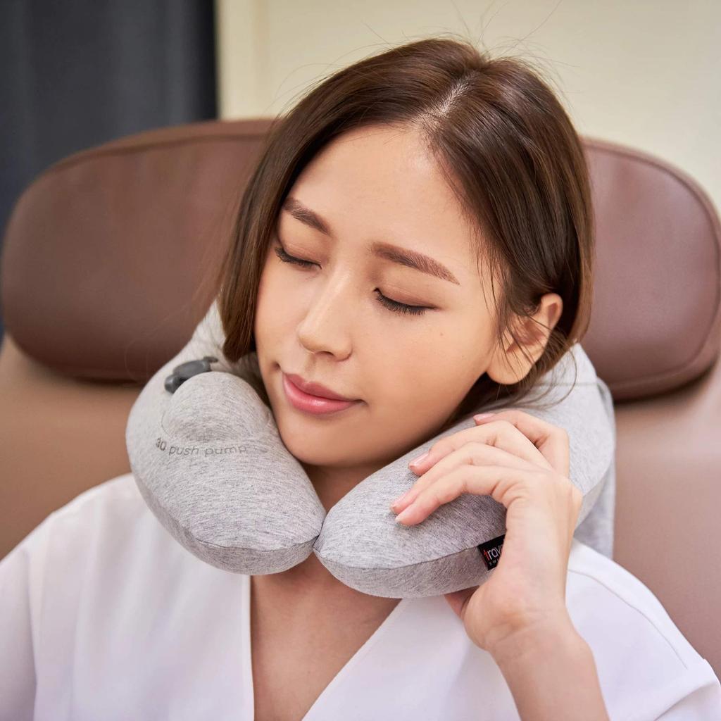 Надувная подушка для шеи Travel Mall с капюшоном, симпатичная удобная подушка для путешествий в самолете, стильная подушка для шеи для путешествий за границу, подушка для шеи для путешествий