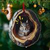 Рождественское украшение Дупло совы Белый медведь Кот Дизайн Акриловая подвеска
