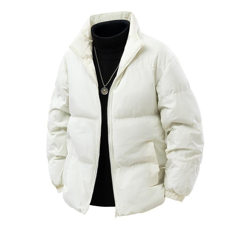 New Cotton-padded Jacket Men's Thickened Warm Cotton-padded Clothing Loose Versatile Stand-up Collar Warm Cotton-padded Jacket