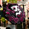 1pc Sturdy 8-Bone Auto Umbrella, Betty Boop Umbrella, Digital Printed, Foldable Umbrella for On-the-Go Outdoor Use