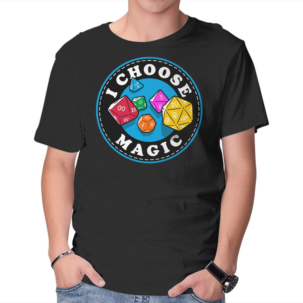 Unisex Crew Neck T-Shirt I Choose Magic Graphic Short Sleeve Casual Tee