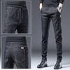Весенние и осенние мужские элегантные эластичные брюки, деловые брюки Slim Fit