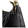 Coach Teri 15 Zipper Cover Leather Mini Shoulder Bag Women Bags Gold Black CDY83-IMBLK