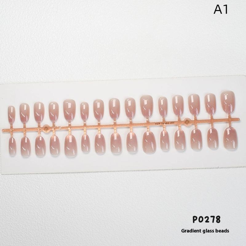 Носимый маникюр DIY шарм для ногтей нейл-арт маникюрная декорация 30 шт. однотонные градиентные накладные ногти ношение брони