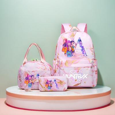 3 шт./набор K-pop Охотники на демонов Школьный рюкзак Сумка для ланча Пенал Студенческий Мультяшный Рюкзак Сумка для бенто Сумки для ручек Школьные принадлежности Подарок