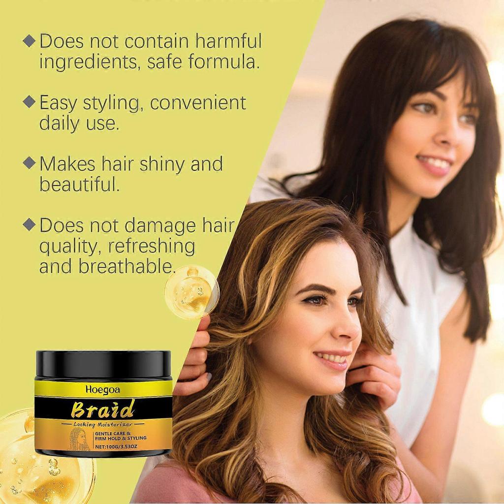 Hoegoa Moisturizing Styling Hair Gel Matte Long-Lasting Volumizing Moisturizing Fragrant Natural Styling Hair Clay Gel