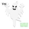 Pathway Decoration Stakes Halloween Ghost Garden Stake, Spooky Glow-in-The-Dark Yard Sign, Pumpkin Scarecrow Acrylic for Lawn Front Courtyard