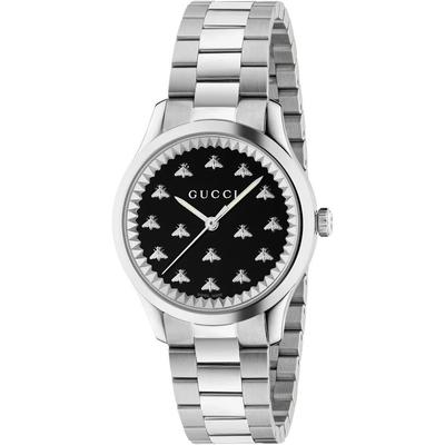 YA1265034 G-Timeless женские часы с черным циферблатом