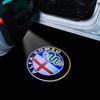 Car Sticker For Alfa Romeo 159 147 2Pcs Car Door Welcome LED Lights Logo Laser Decor Project Ghost Lamp For Alfa Romeo Sportiva abc012