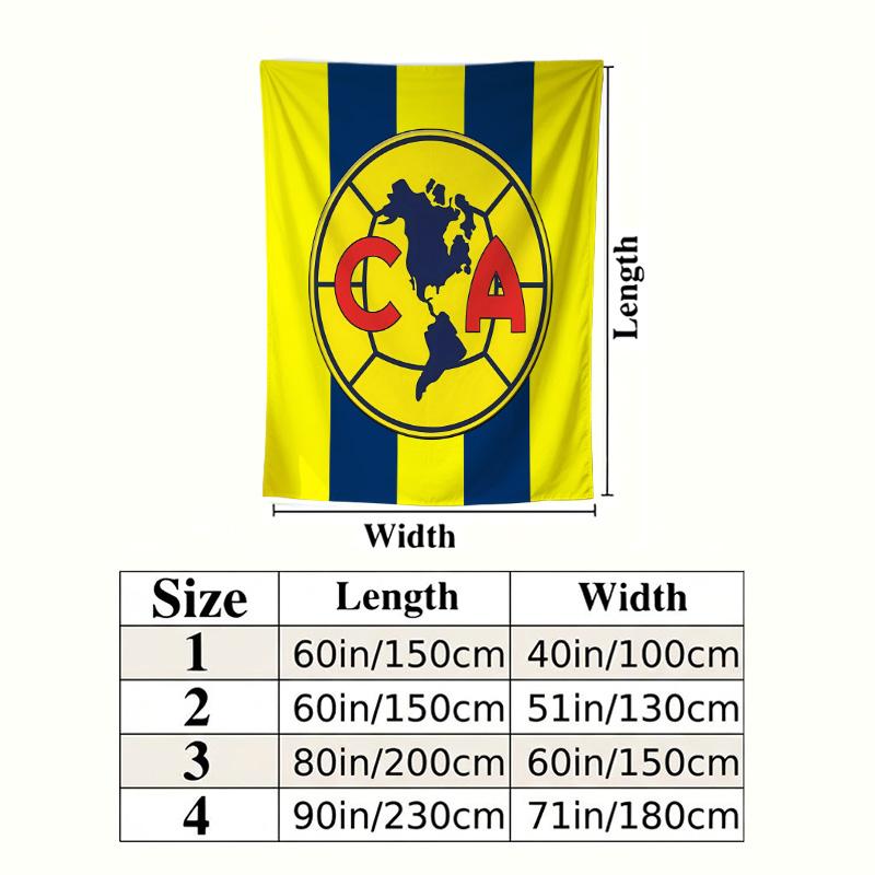 America Football Club Wall Tapestry Aesthetic Wall Hanging Printed Fabric Blanket Decorative Tapestries For Bedroom Living Room Home Decor